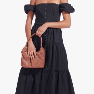 STAUD Elio Puff-Sleeve Prairie Dress